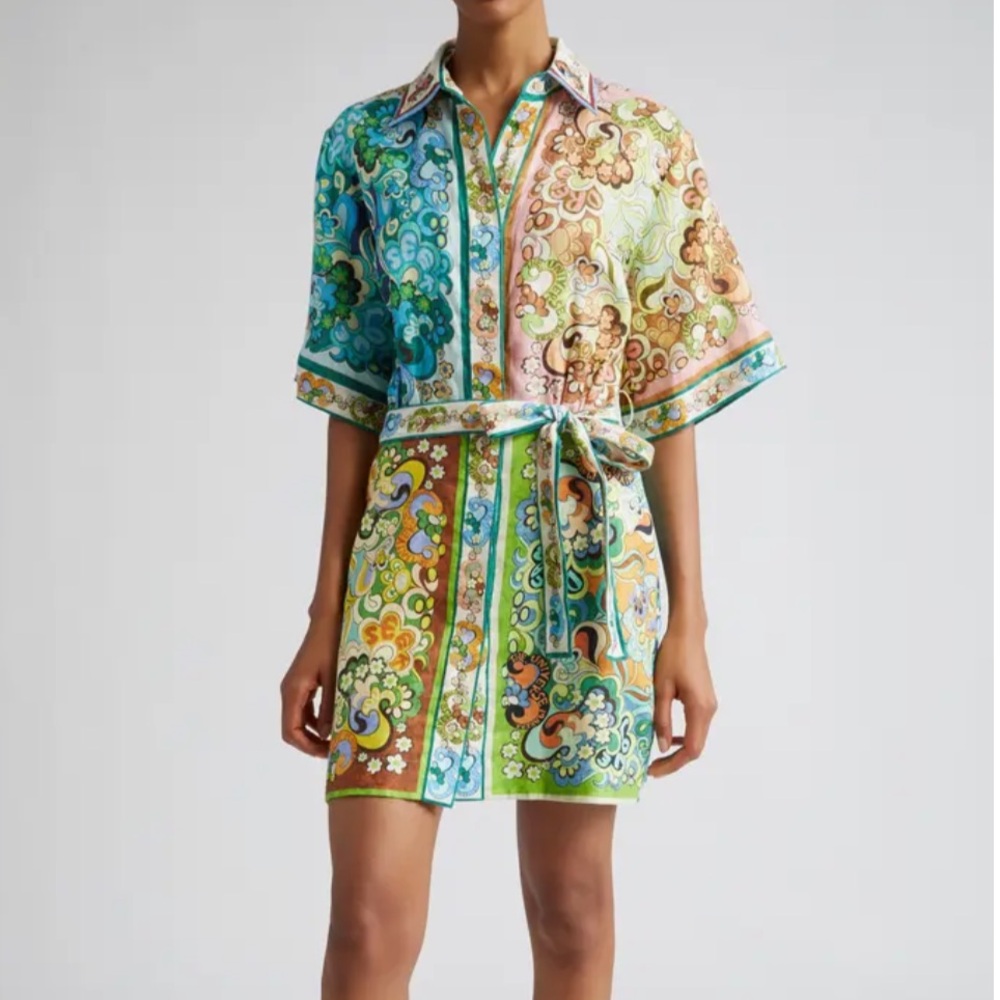 Alemais Dreamer Belted Mini Dress